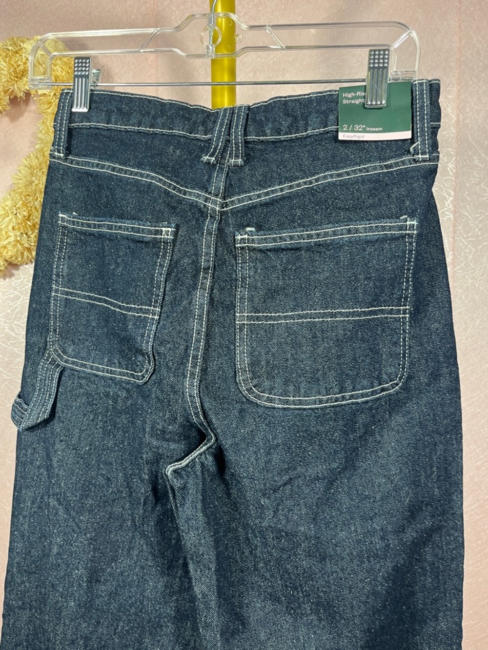 Wild Fable Dark Blue Wide-Leg Carpenter Jeans -NWT - Picture 5 of 7